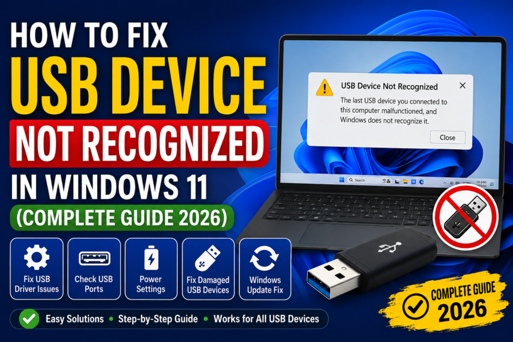 USB Device Not Recognized