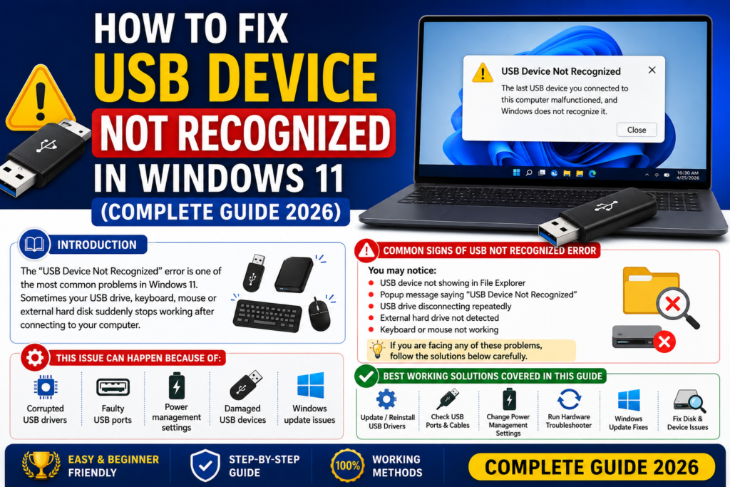 USB Device Not Recognized 