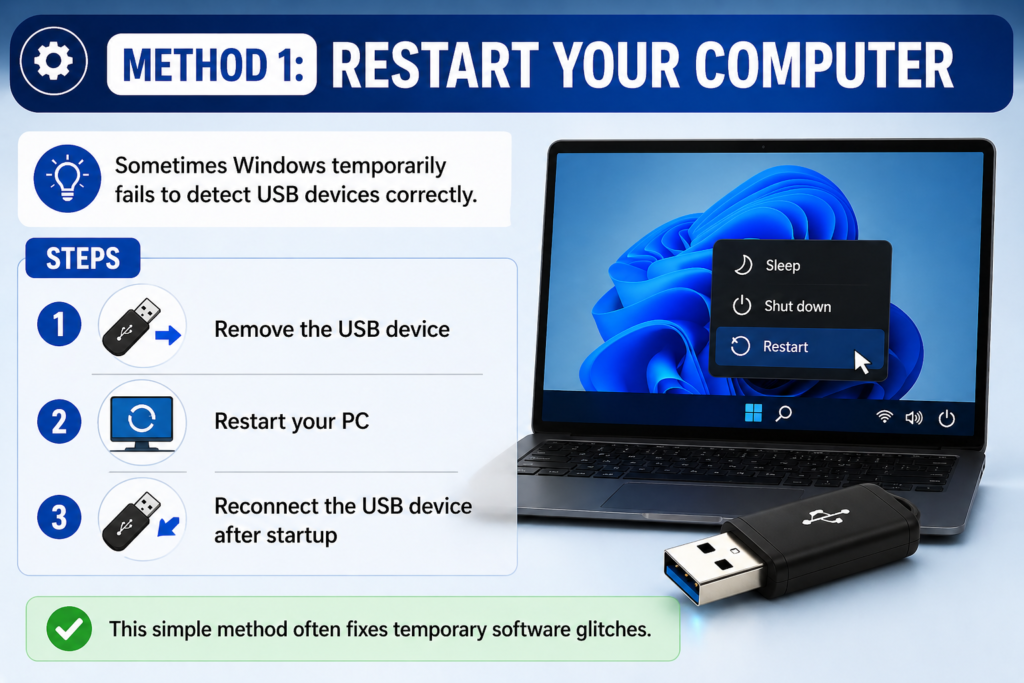 USB Device Not Recognized 
