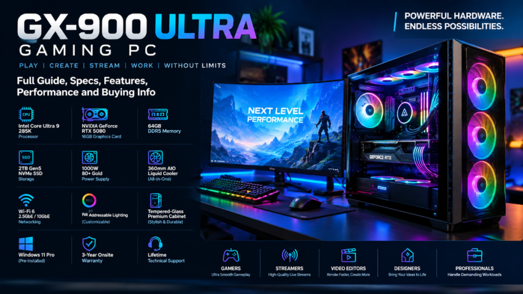 GX-900 Ultra Gaming PC: Specs, Features, Performance & Complete Guide GX-900 Ultra Gaming PC