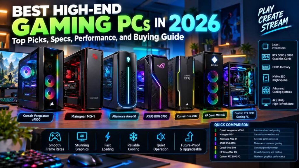 Best High-End Gaming PCs in 2026: Top Picks, Specs, Performance and Buying Guide Best High-End Gaming PCs in 2026